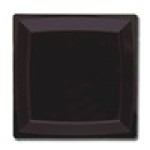 Milan™ Black Square Plastic Plate – 8.25″