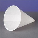 4 Oz. Rolled Rim Paper Cone Cup