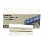 Victoria Bay 38″ x 60″ Clear High Density 16 Mic Extra Heavy Can Liner – 60 Gallon