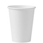 White Single Poly Paper Hot Cup – 12 oz