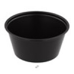 Solo® Black Polystyrene Soufflé Cup – 3.25 oz