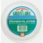 White Spiral Uncoated Paper Plate – 9″