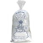 10# 11.5 x 21 Stock Print Ice Bags With Ties 1.25 Mil
