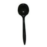 Victoria Bay Black Medium Weight Polypropylene Soup Spoon – Bulk